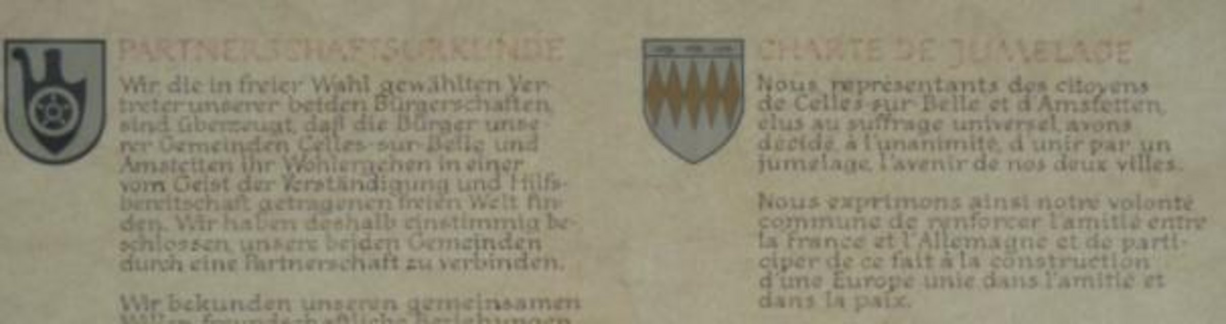 Partnerschaftsurkunde